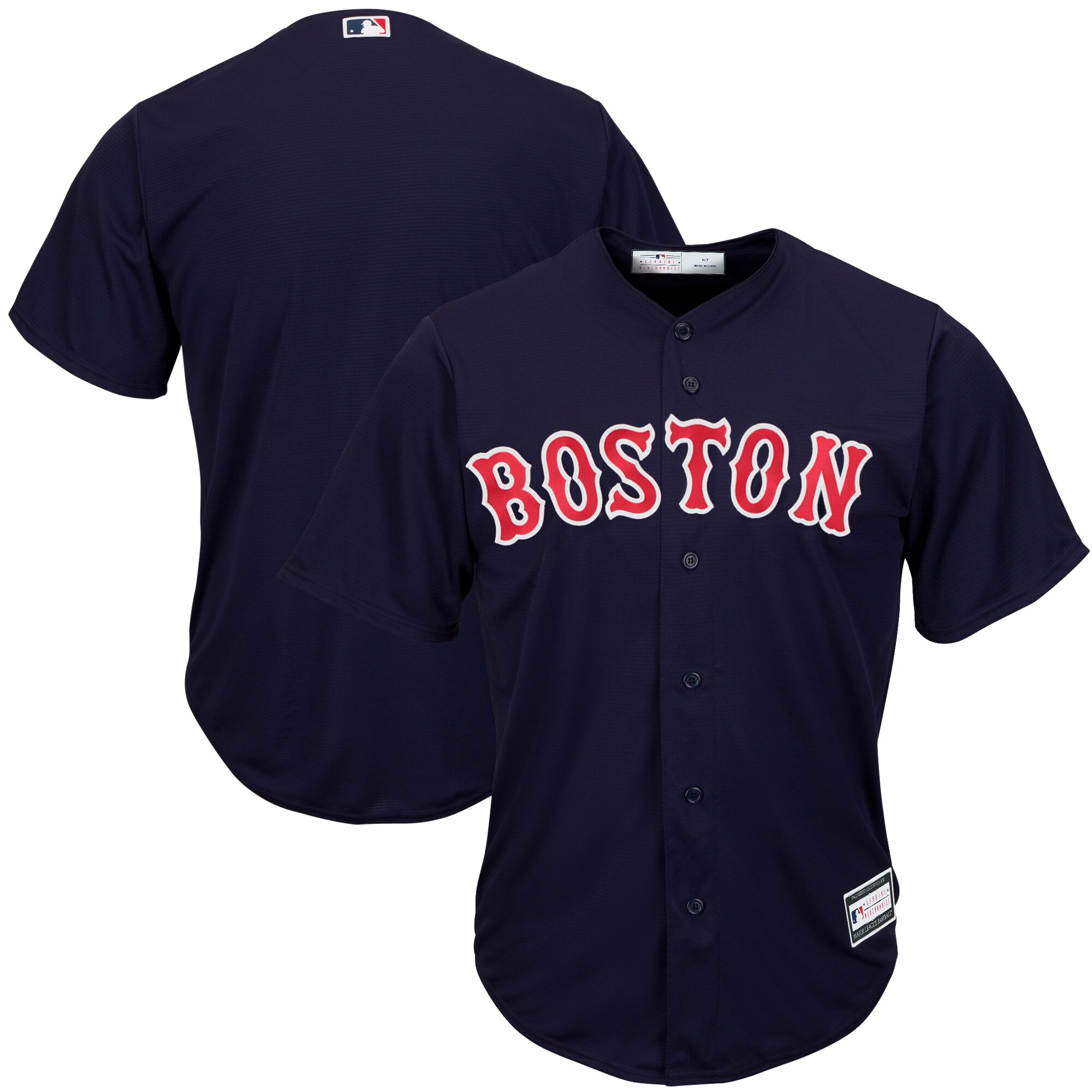 Alternative view of Boston Red Sox Big & Tall Replica Team Jersey – Navy