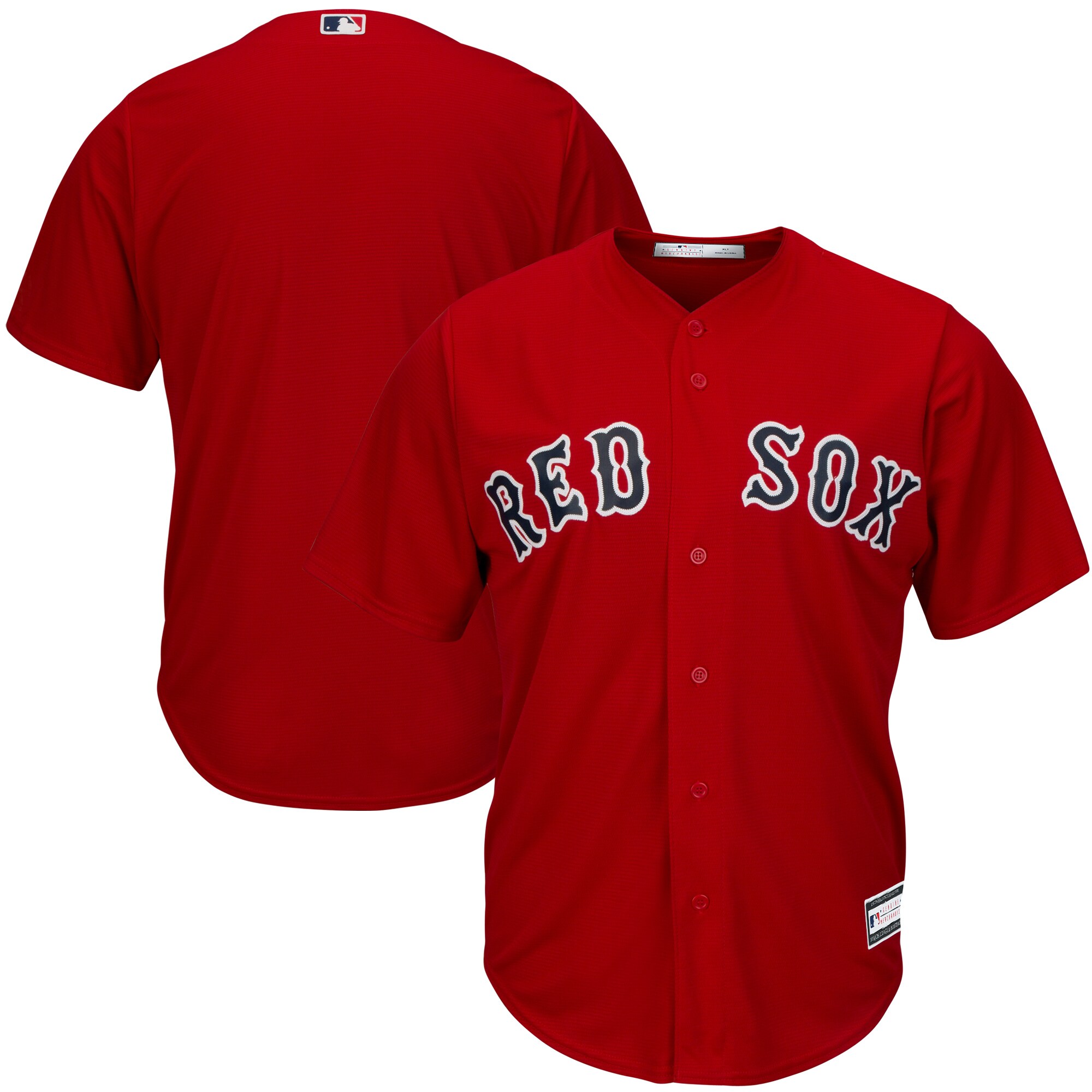 Alternative view of Boston Red Sox Big & Tall Replica Team Jersey – Red