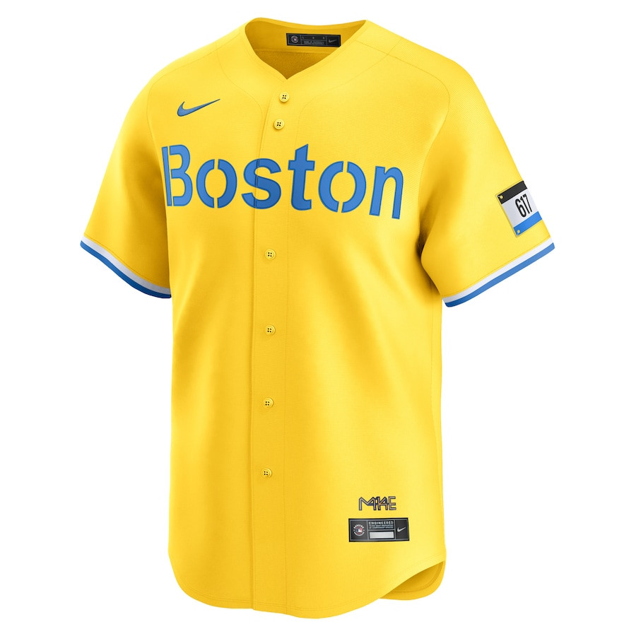 Alternative view of Boston Red Sox City Connect Limited Men Jersey - Gold