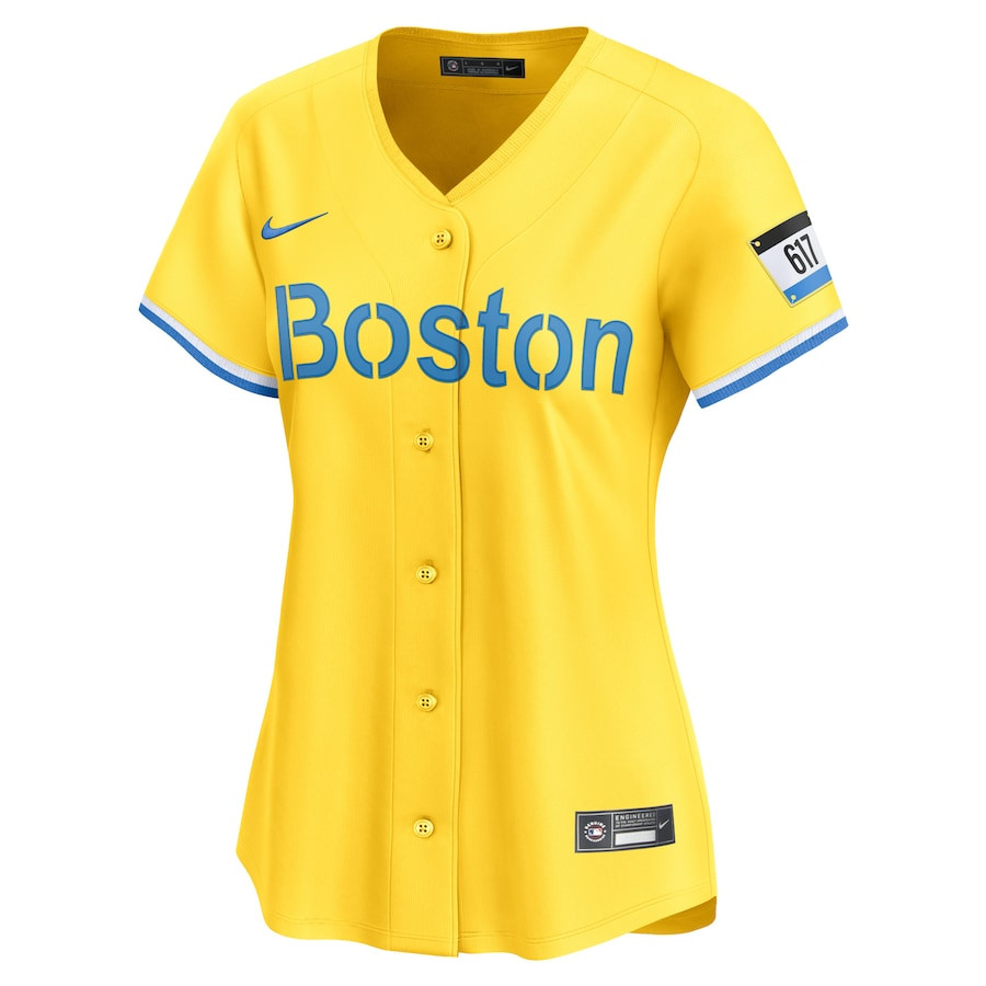 Alternative view of Boston Red Sox City Connect Limited Women Jersey - Gold