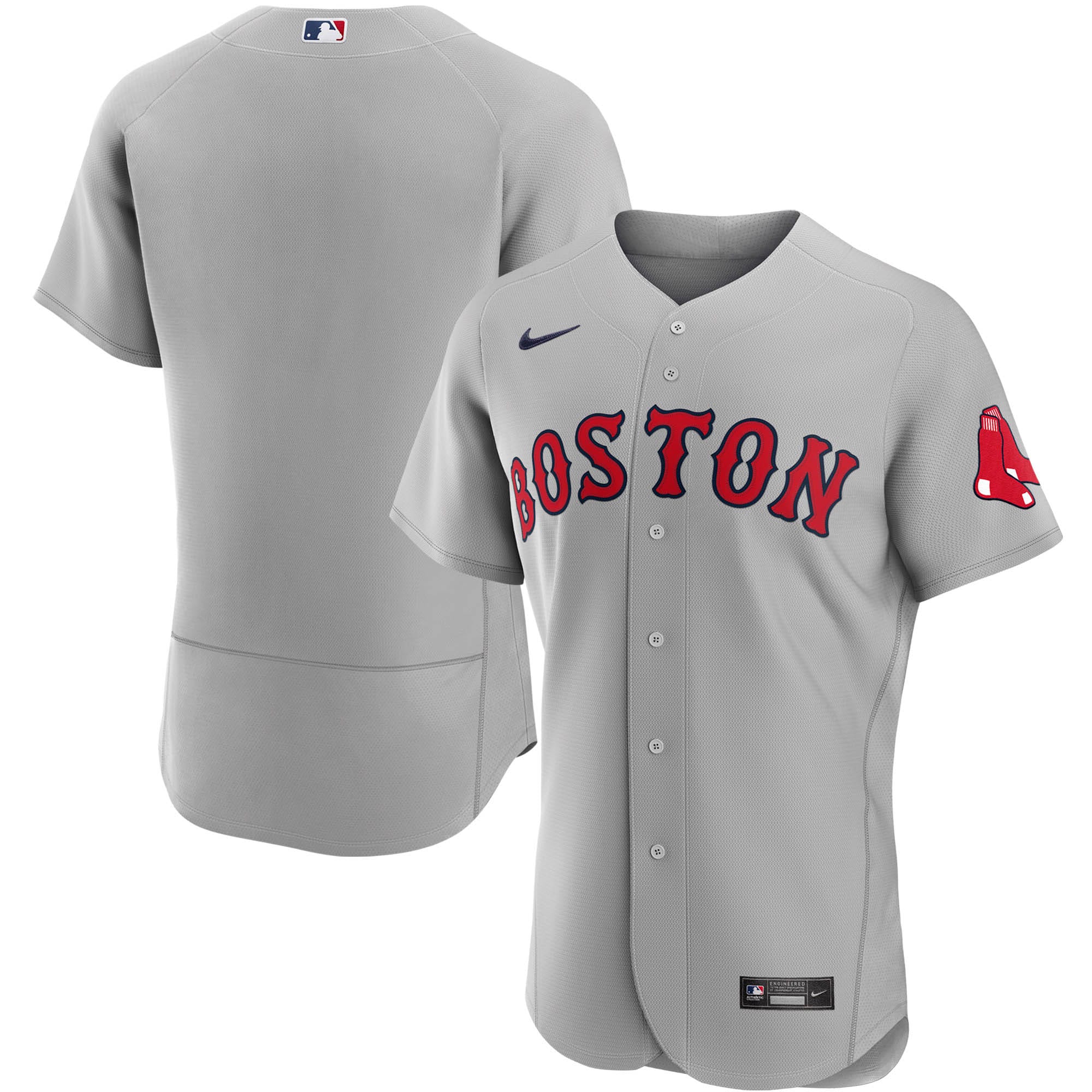 Boston Red Sox Road Authentic Team Jersey - Gray