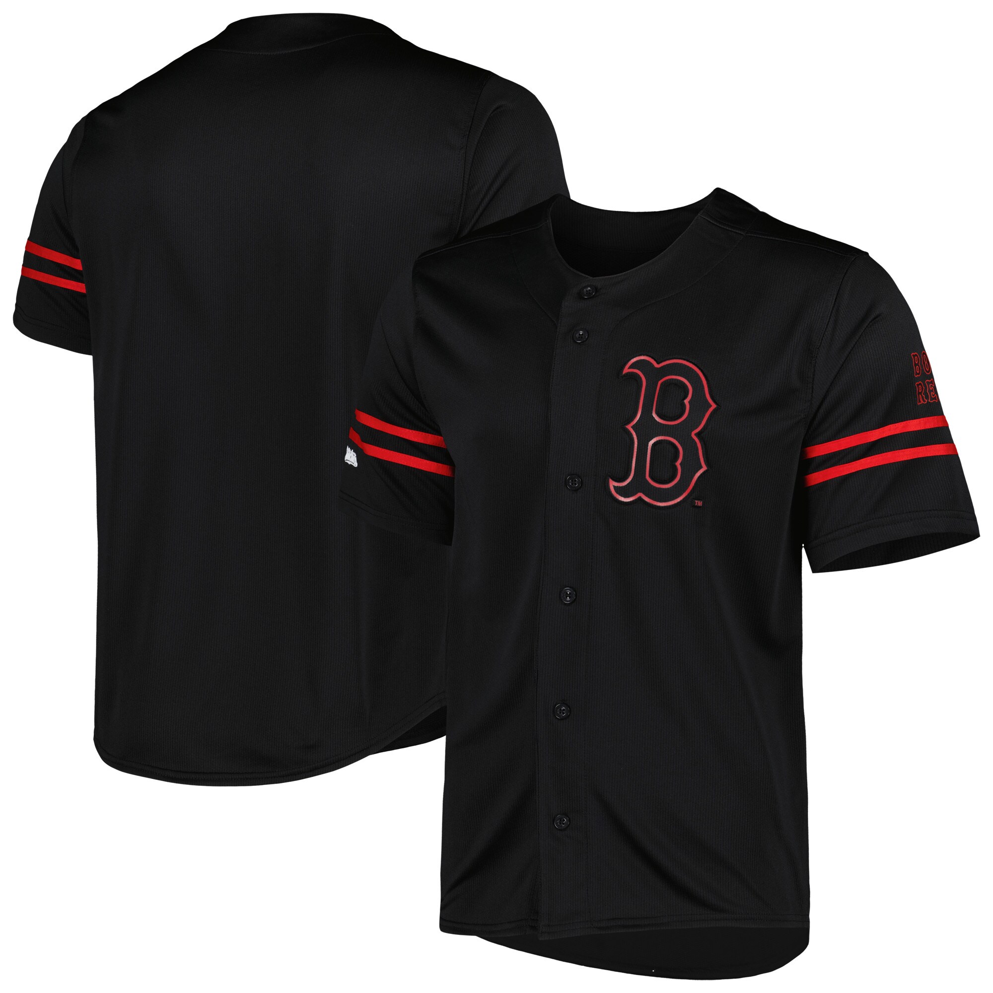Alternative view of Boston Red Sox Stitches Team Fashion Jersey - Black