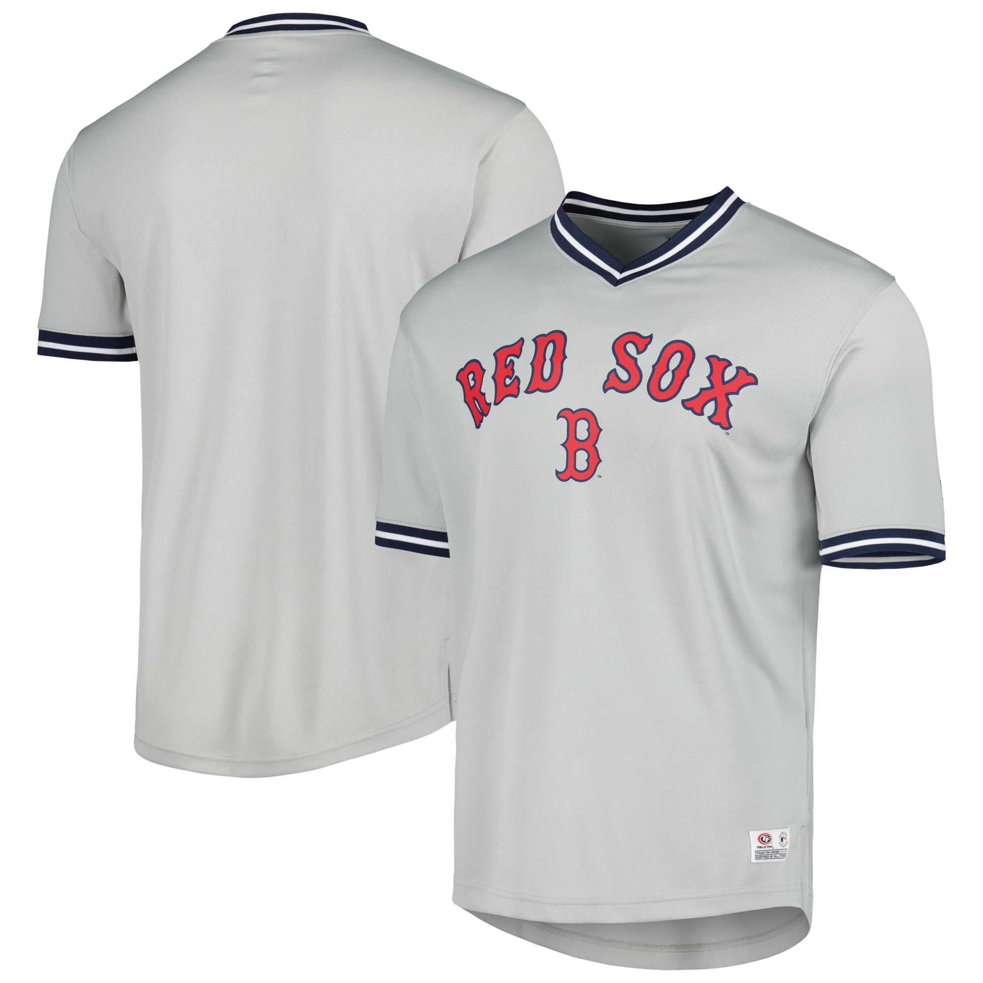 Boston Red Sox V-neck Jersey - Gray