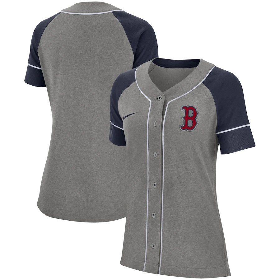 Boston Red Sox Women's Classic Baseball Jersey - Gray