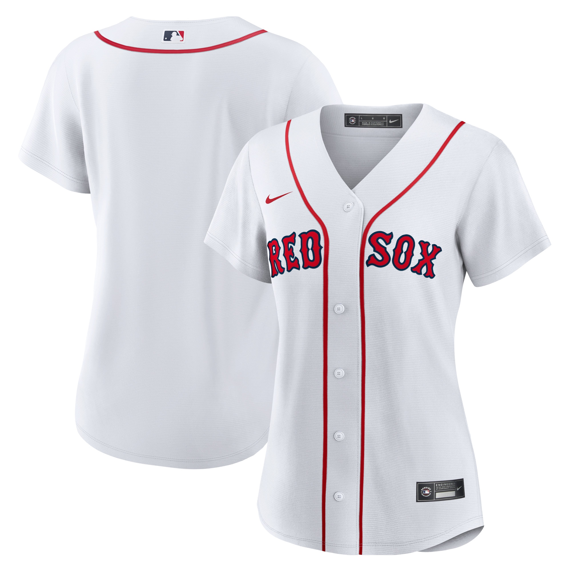 Boston Red Sox Women's Home Blank Replica Jersey - White
