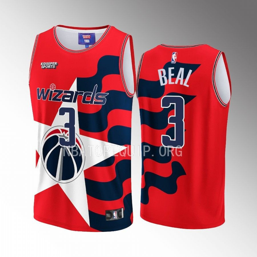 Bradley Beal 3 Washington Wizards NBA & KidSuper Studios Unisex Hometown Jersey - JS899 