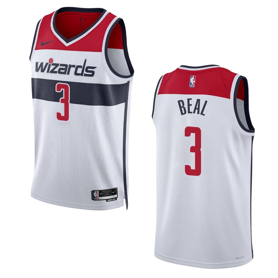 Bradley Beal Association Edition Washington Wizards 2022-23 White Swingman Jersey