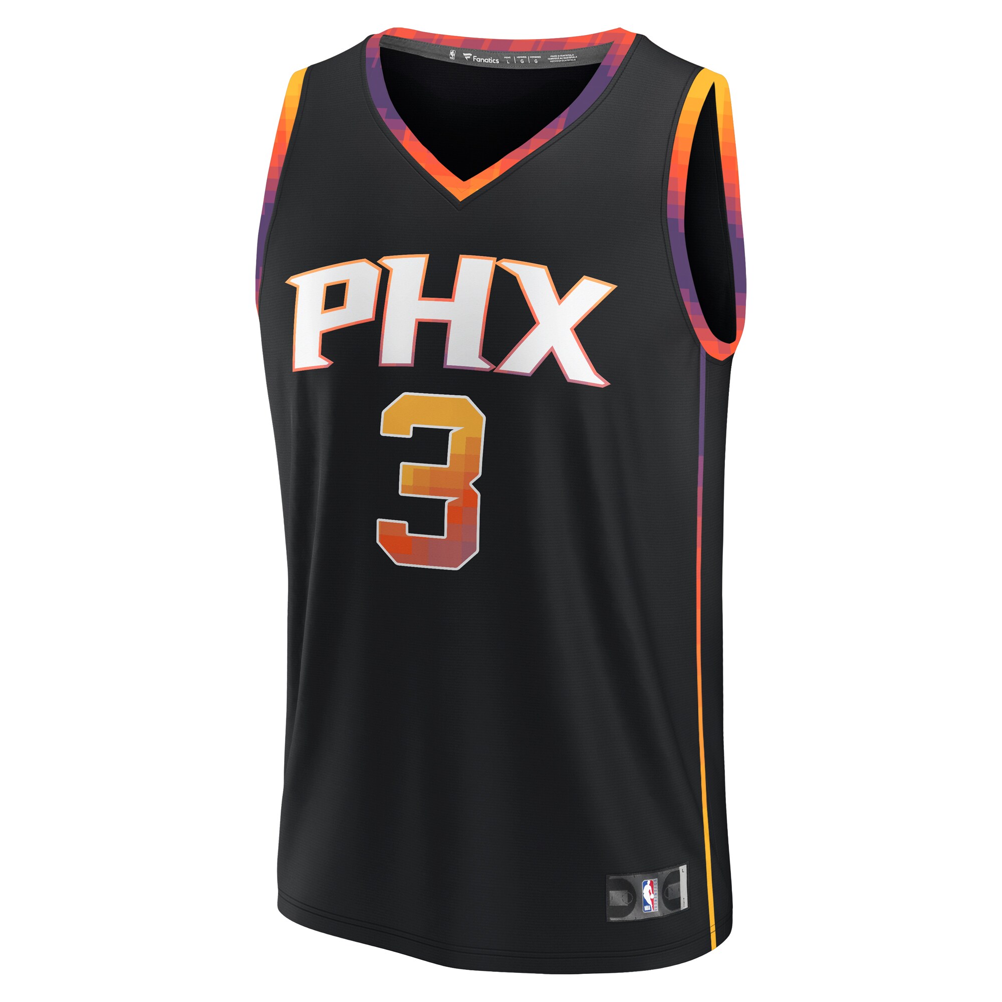 Alternative view of Bradley Beal Phoenix Suns Fanatics Fast Break Player Jersey - Statement Edition - Black