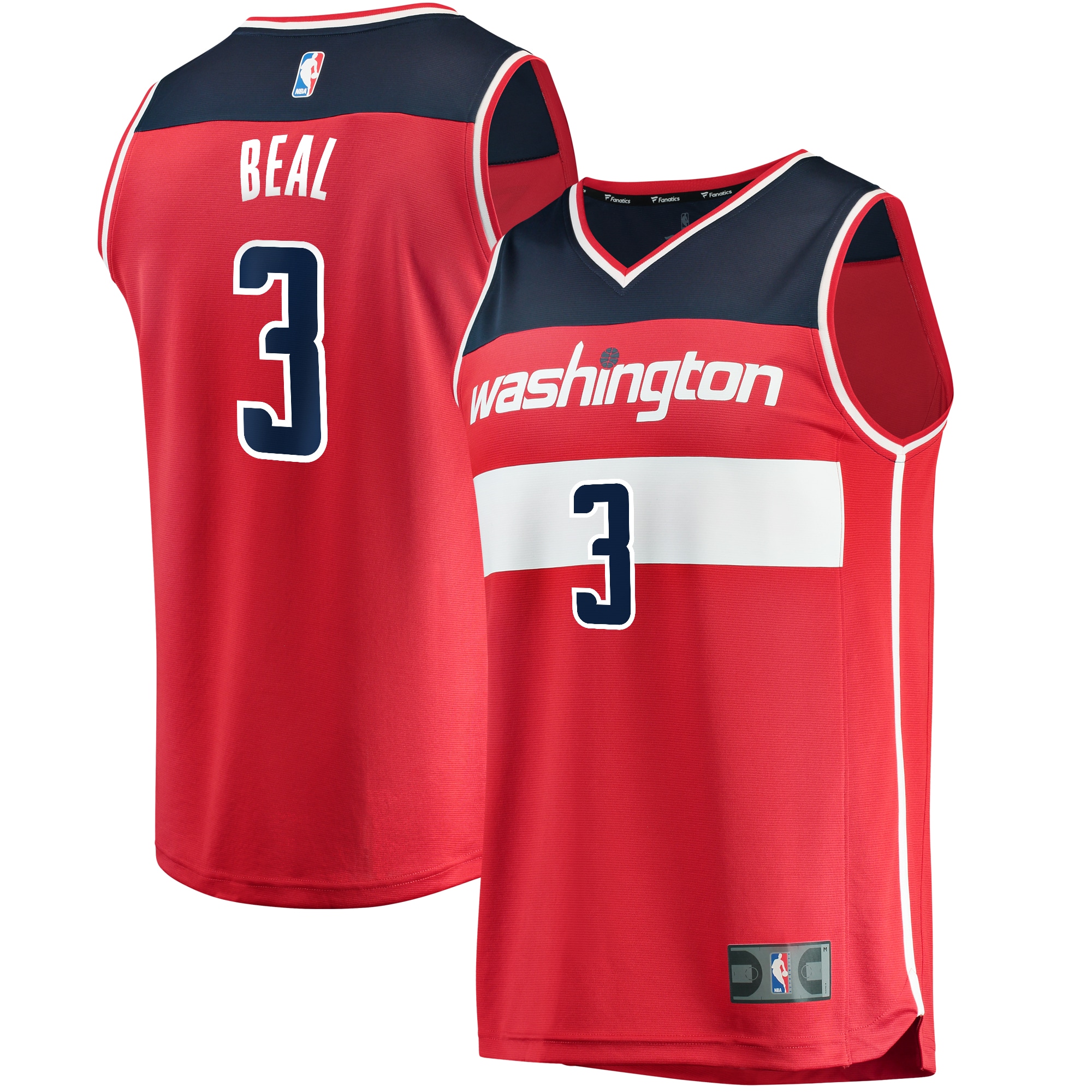Bradley Beal Washington Wizards Fanatics Branded Fast Break Player Jersey – Icon Edition – Red
