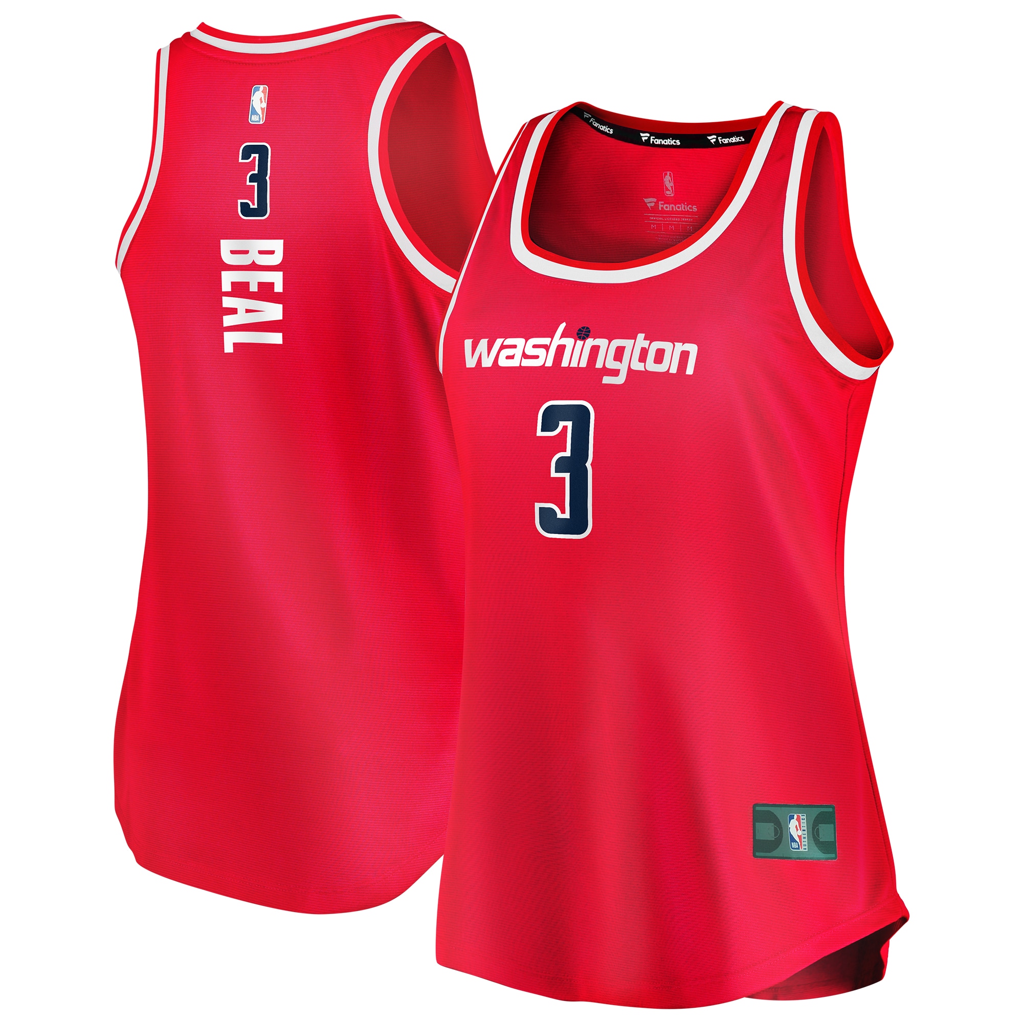 Bradley Beal Washington Wizards Fanatics Branded Women’s Fast Break Team Tank Jersey – Icon Edition – Red