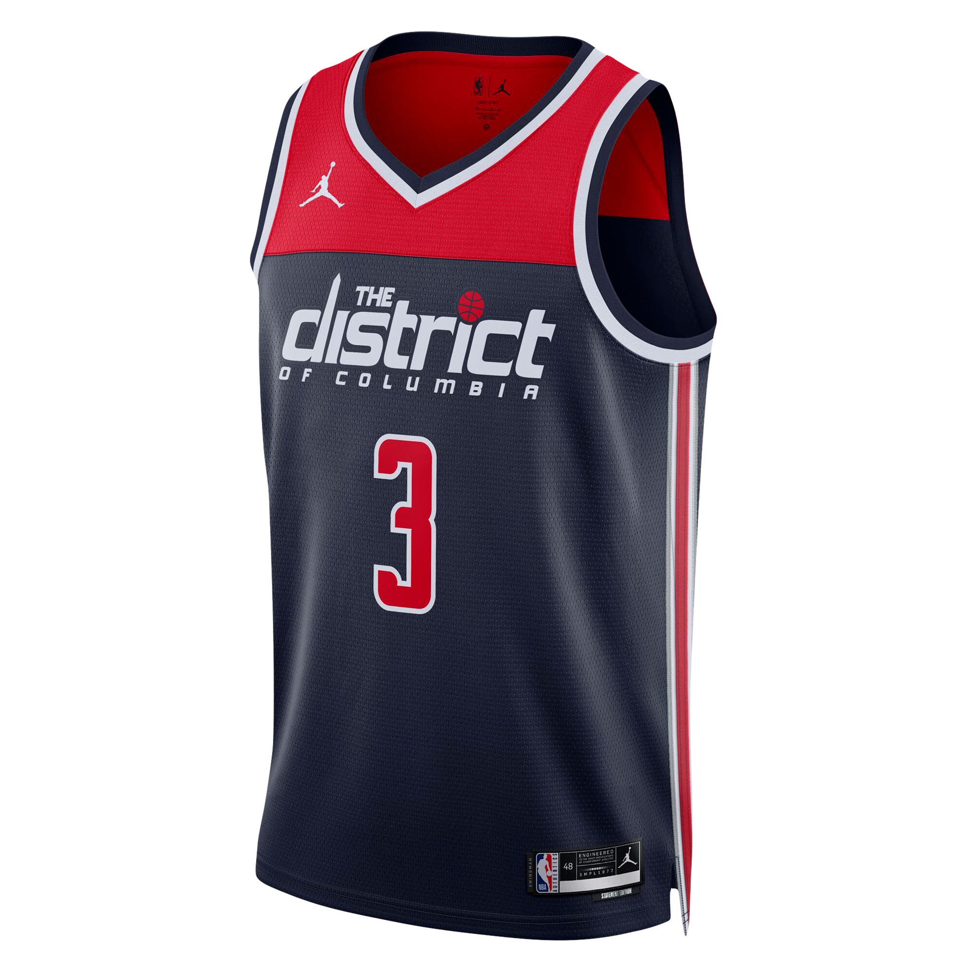 Alternative view of Bradley Beal Washington Wizards Jordan Brand Unisex Swingman Jersey – Statement Edition – Navy