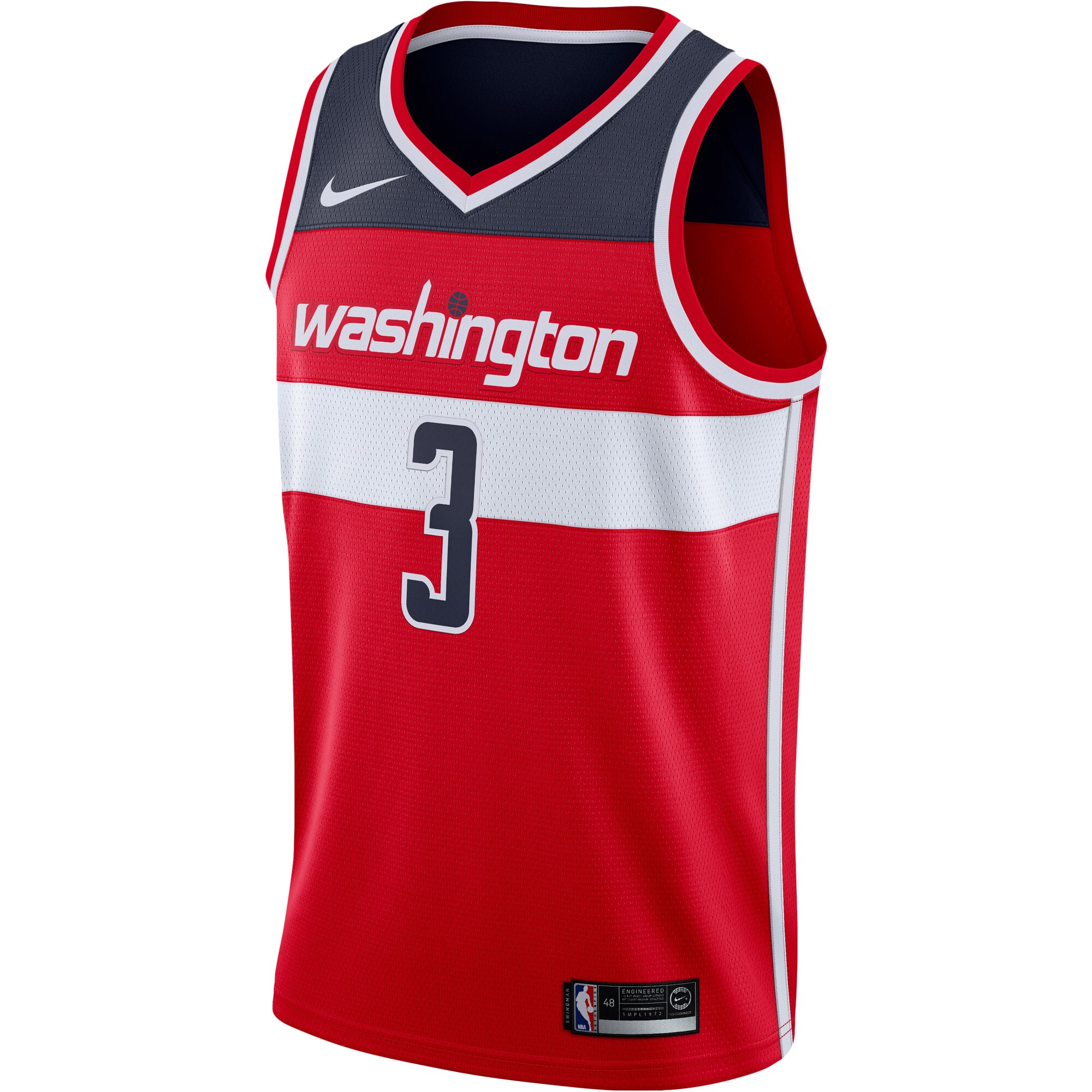 Alternative view of Bradley Beal Washington Wizards Youth Swingman Jersey – Red