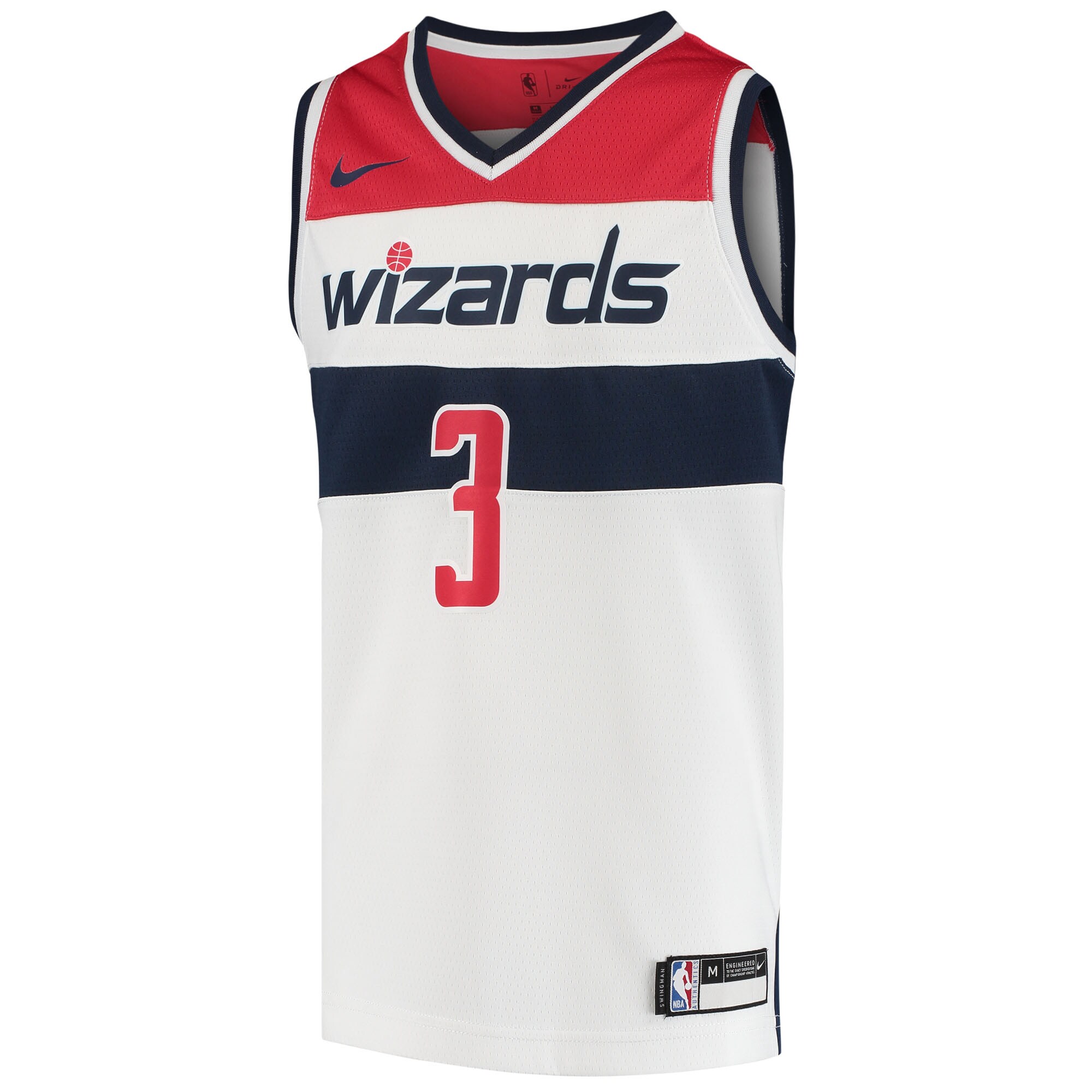 Alternative view of Bradley Beal Washington Wizards Youth Swingman Jersey – Statement Edition – White