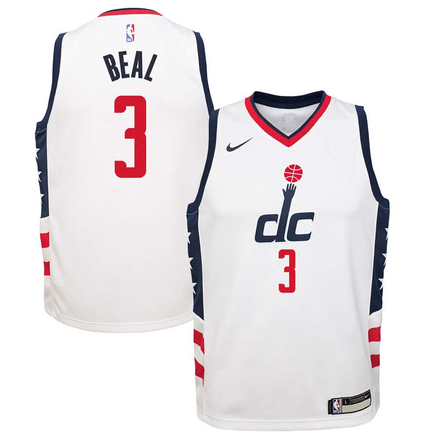 Bradley Beal Washington Wizards Youth Swingman Jersey White - City Edition