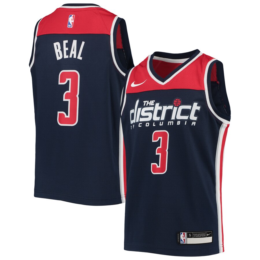 Bradley Beal Washington Wizards Youth Swingman Player Jersey - Statement Edition - Navy