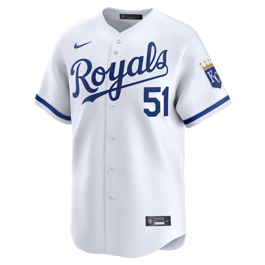 Alternative view of Brady Singer 51 Kansas City Royals Home Limited Player Men Jersey - White 
