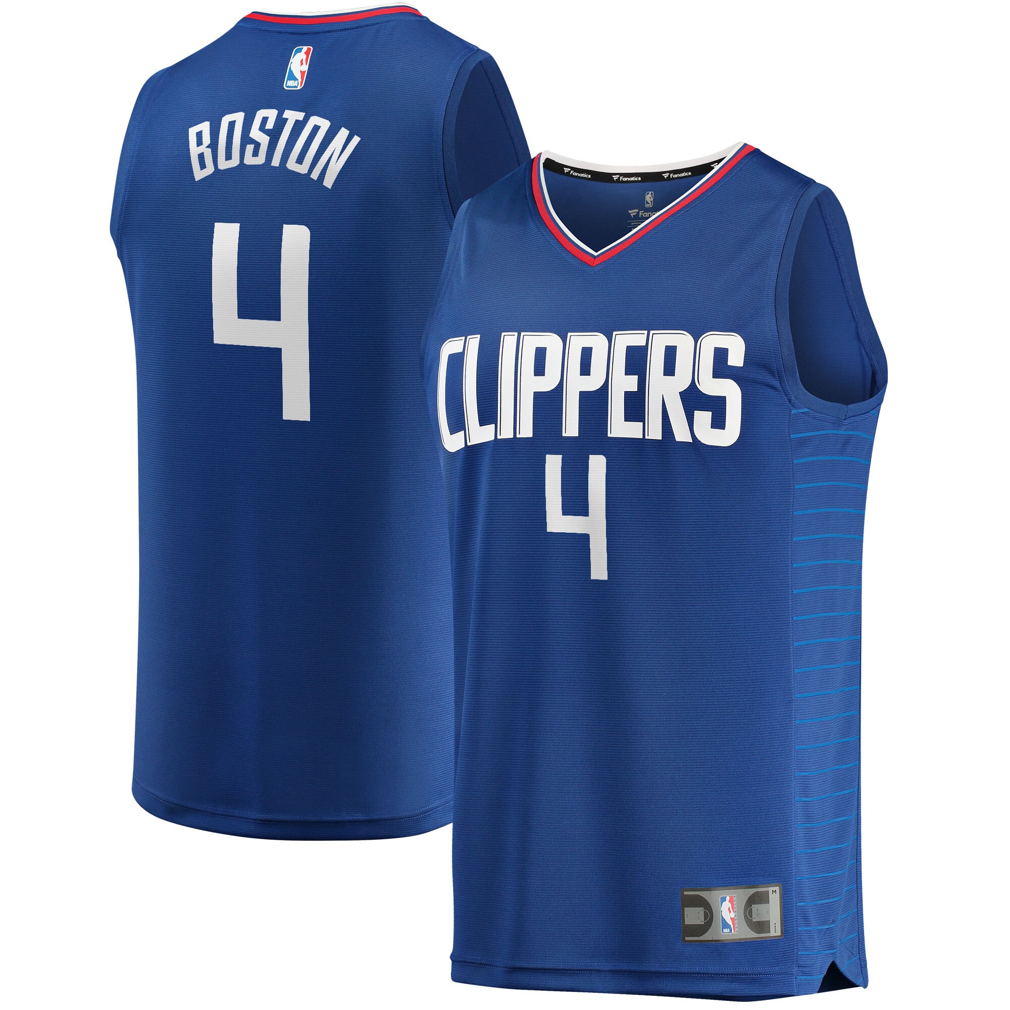 Alternative view of Brandon Boston Jr. La Clippers Fanatics Branded 2021/22 Fast Break Replica Jersey - Icon Edition - Royal