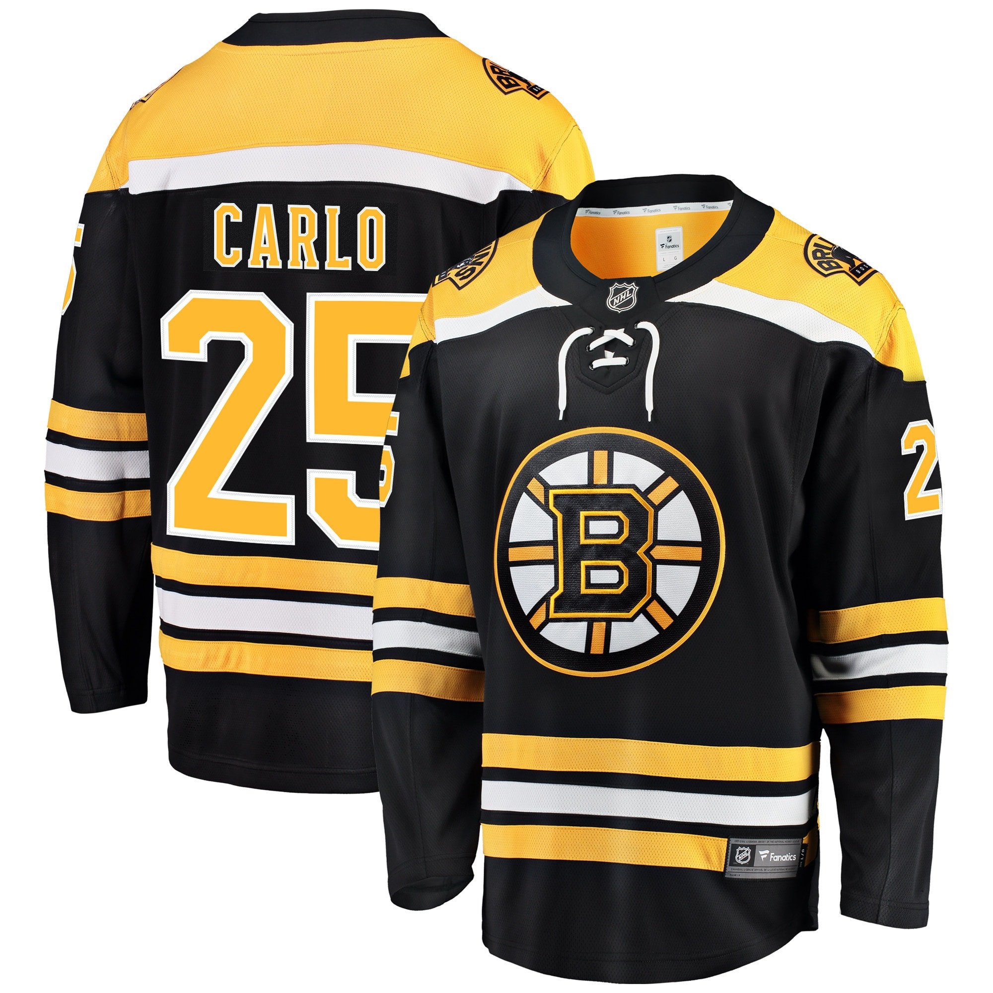 Brandon Carlo 25 Boston Bruins Breakaway Home Jersey - Men, Black - JS612 