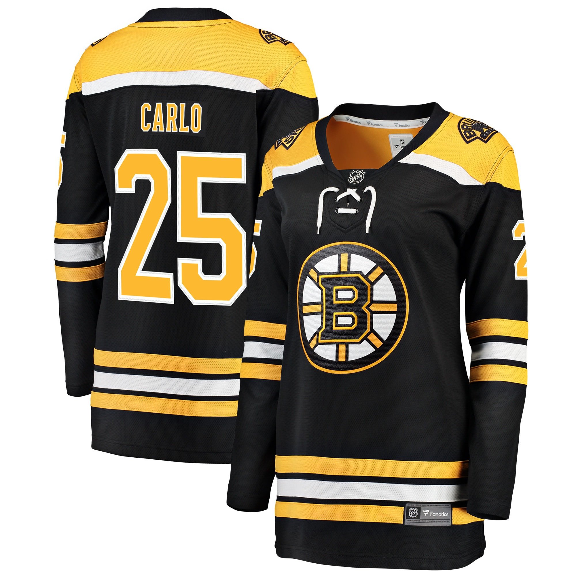 Brandon Carlo 25 Boston Bruins Home Breakaway Jersey - Women, Black - JS643 