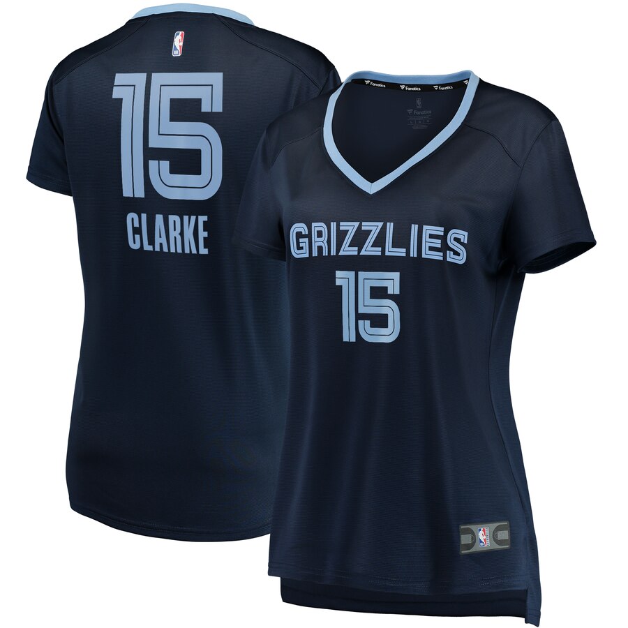 Brandon Clarke Memphis Grizzlies Fanatics Branded Women's Fast Break Replica Jersey Navy - Icon Edition