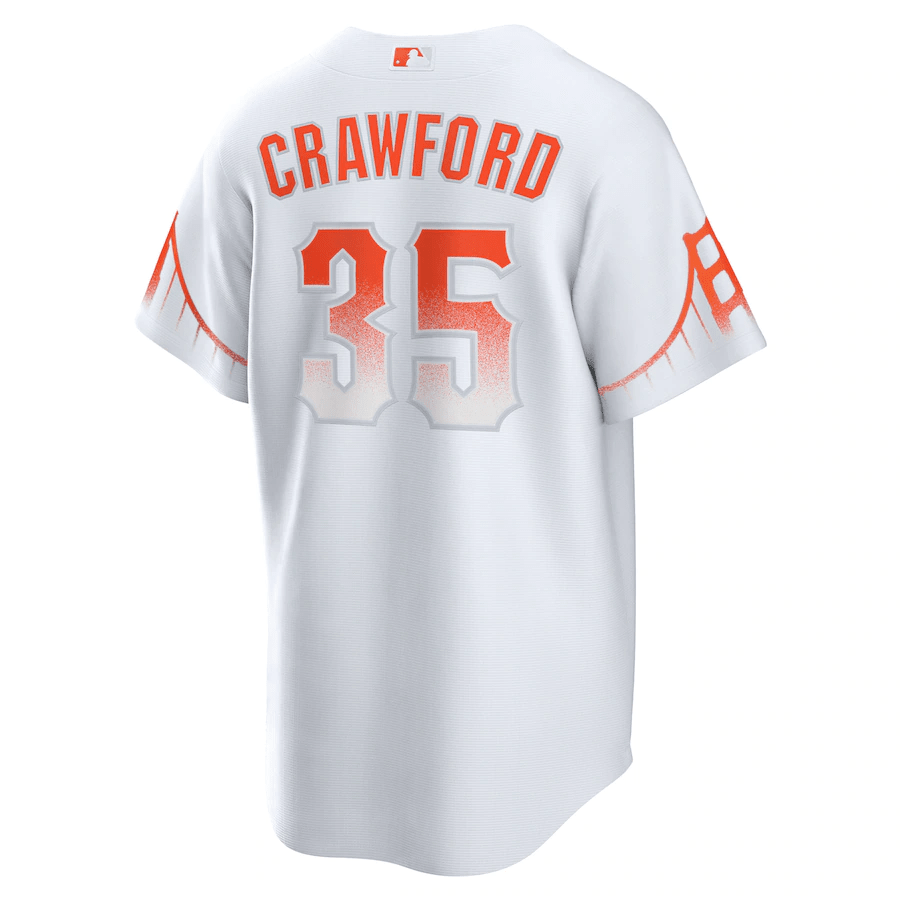Alternative view of Brandon Crawford 35 San Francisco Giants City Connect Men Jersey - White 
