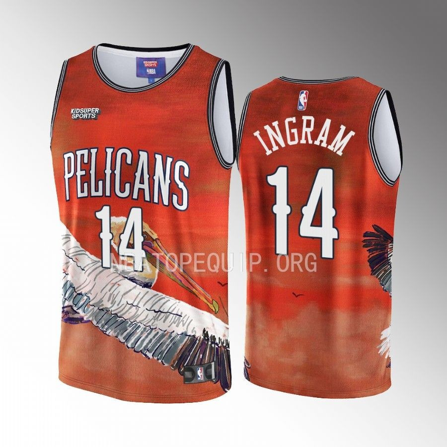 Brandon Ingram 14 New Orleans Pelicans NBA & KidSuper Studios Unisex Hometown Jersey - JS790 