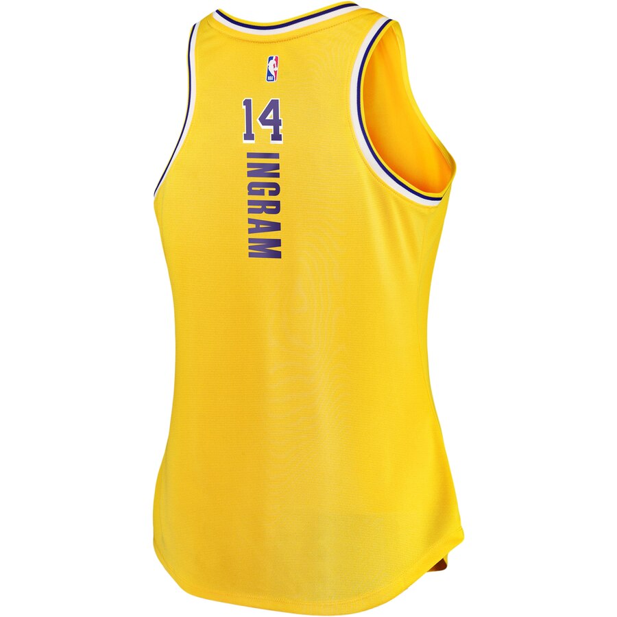 Alternative view of Brandon Ingram Los Angeles Lakers Fanatics Branded Women's Fast Break Tank Jersey - Icon Edition - Gold