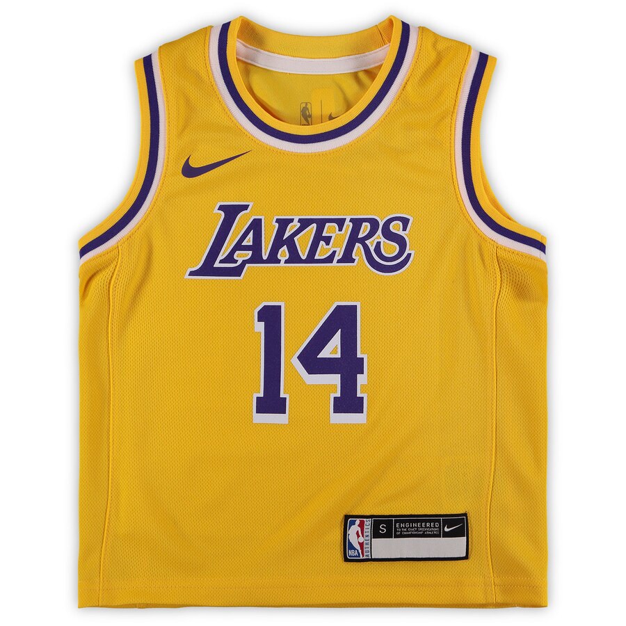 Alternative view of Brandon Ingram Los Angeles Lakers Preschool 2018/19 Replica Jersey - Icon Edition - Gold