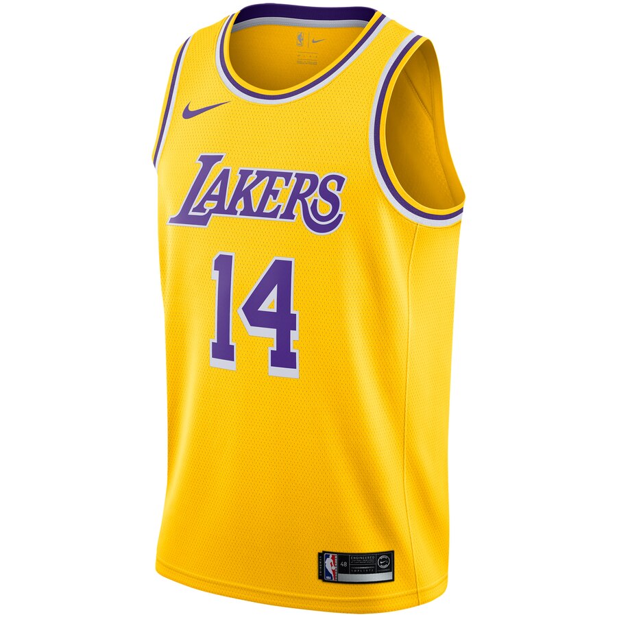 Alternative view of Brandon Ingram Los Angeles Lakers Replica Swingman Jersey - Icon Edition - Gold