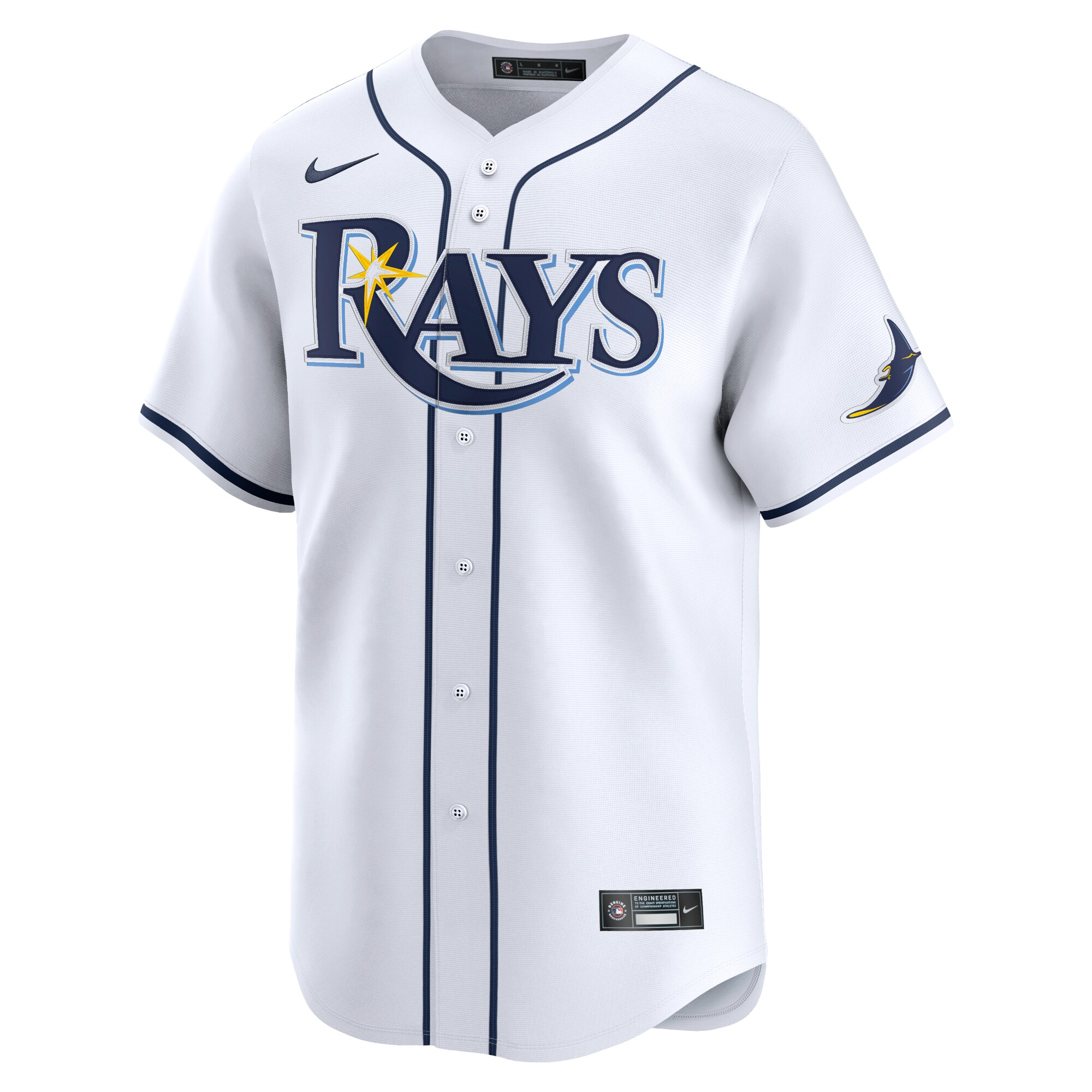 Alternative view of Brandon Lowe Tampa Bay Rays Home Limited Player Jersey - White