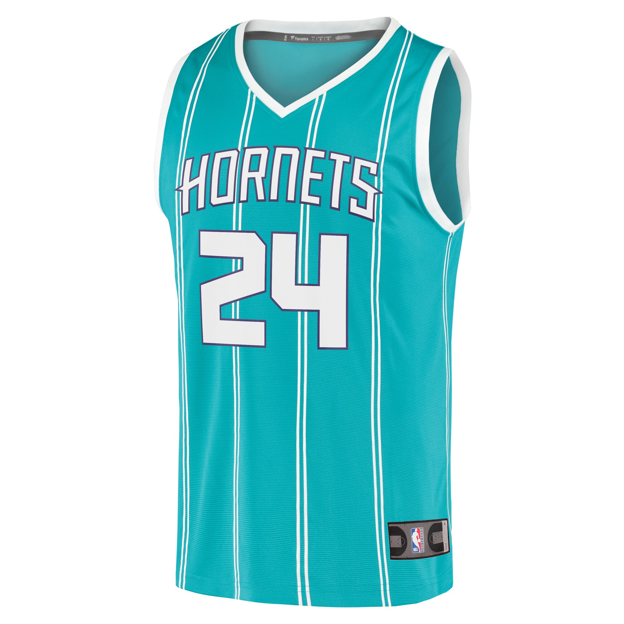 Alternative view of Brandon Miller Charlotte Hornets Fanatics Fast Break Replica Jersey - Icon Edition - Teal