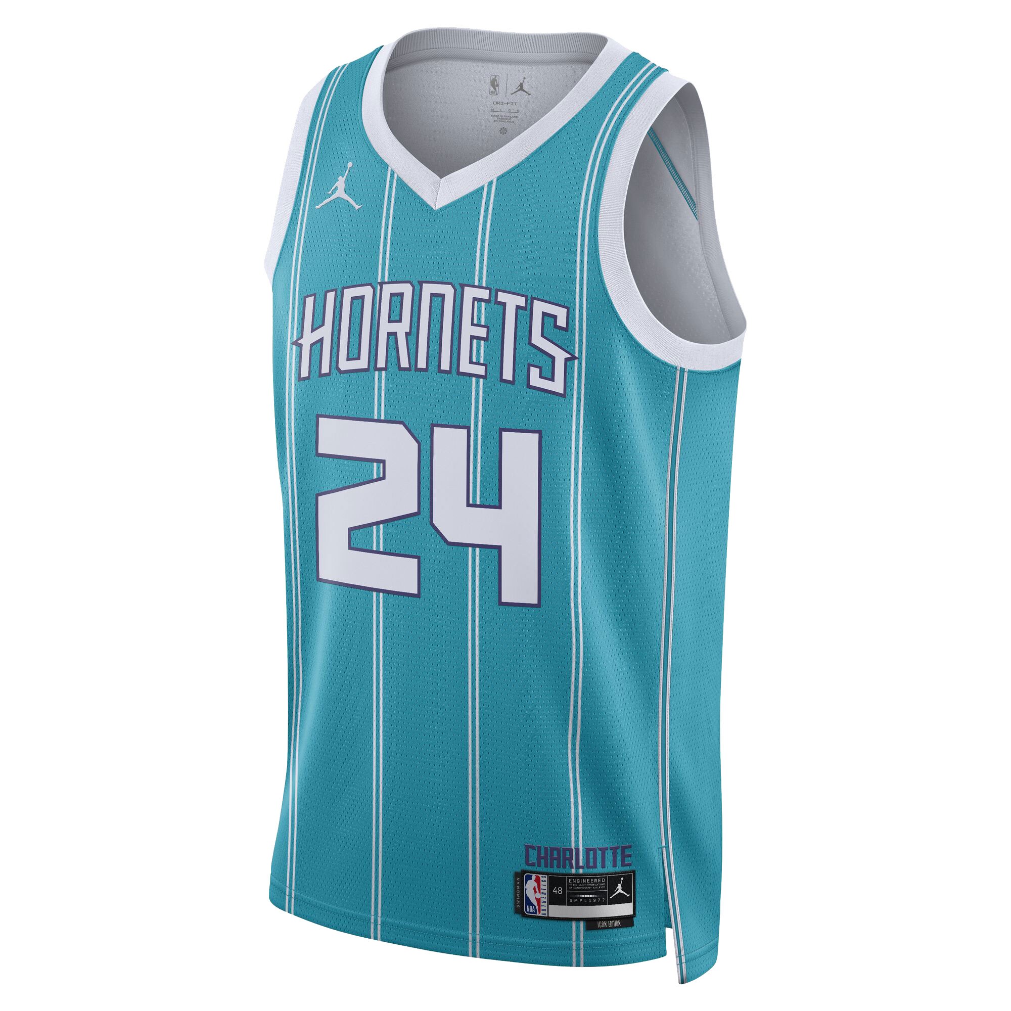 Alternative view of Brandon Miller Charlotte Hornets Unisex Nba Draft Swingman Jersey - Icon Edition - Teal