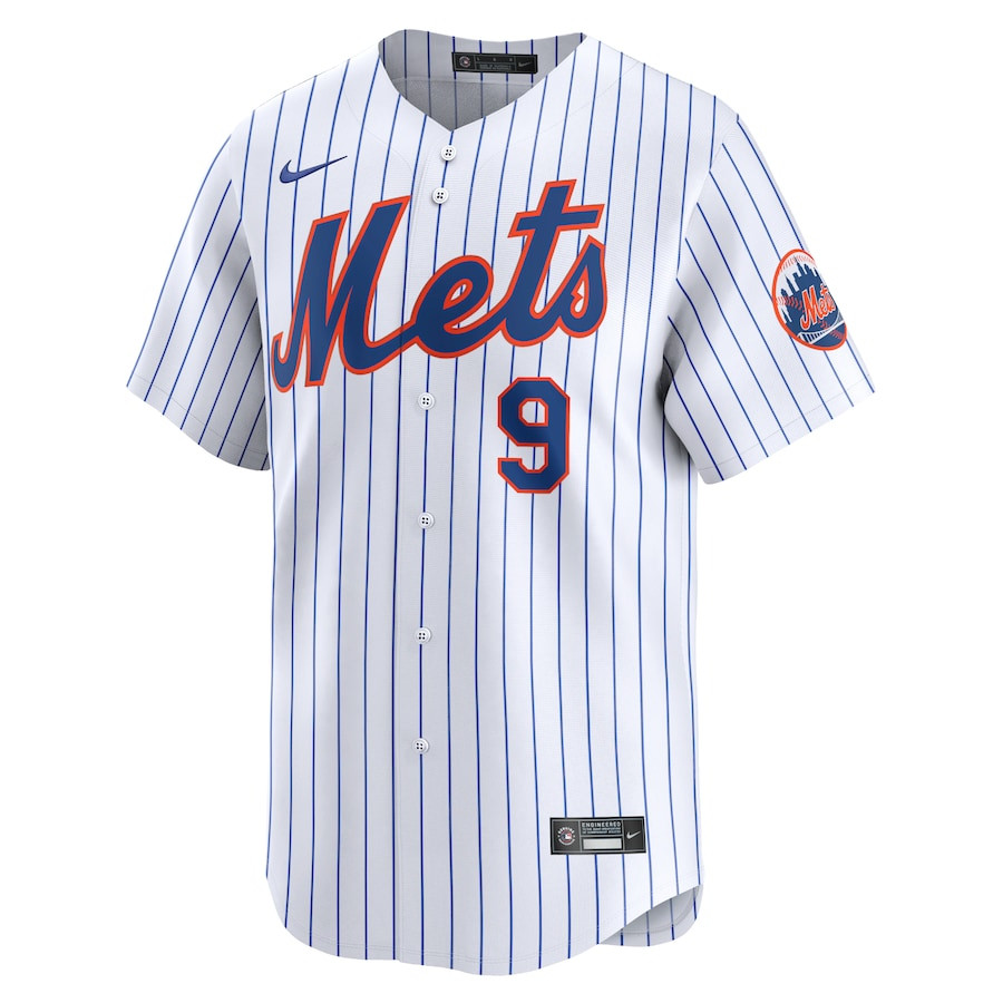 Alternative view of Brandon Nimmo 9 New York Mets Home Limited Player Men Jersey - White 