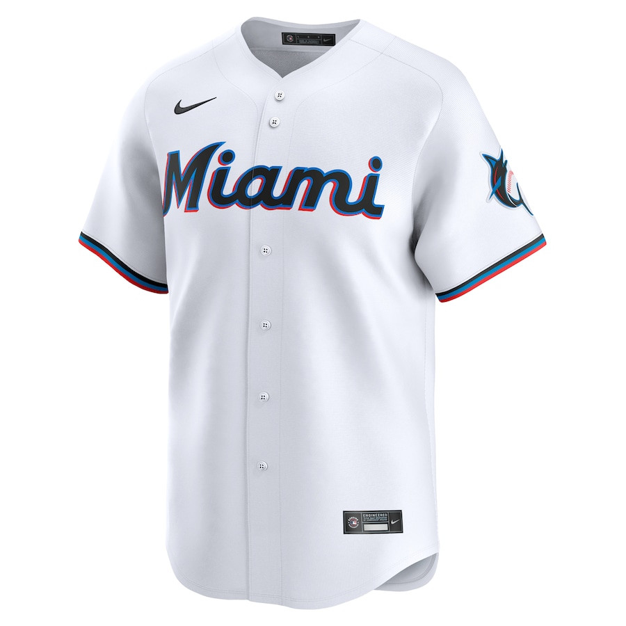 Alternative view of Braxton Garrett 29 Miami Marlins Home Limited Player Men Jersey - White 