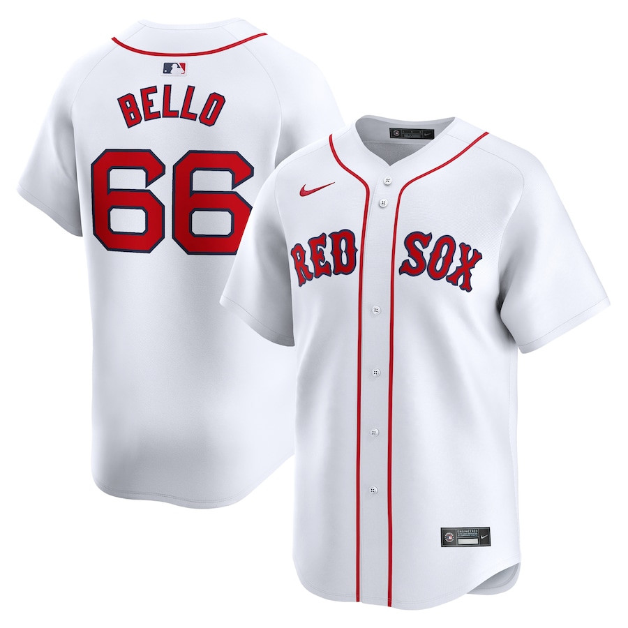 Brayan Bello 66 Boston Red Sox Home Limited Men Jersey - White