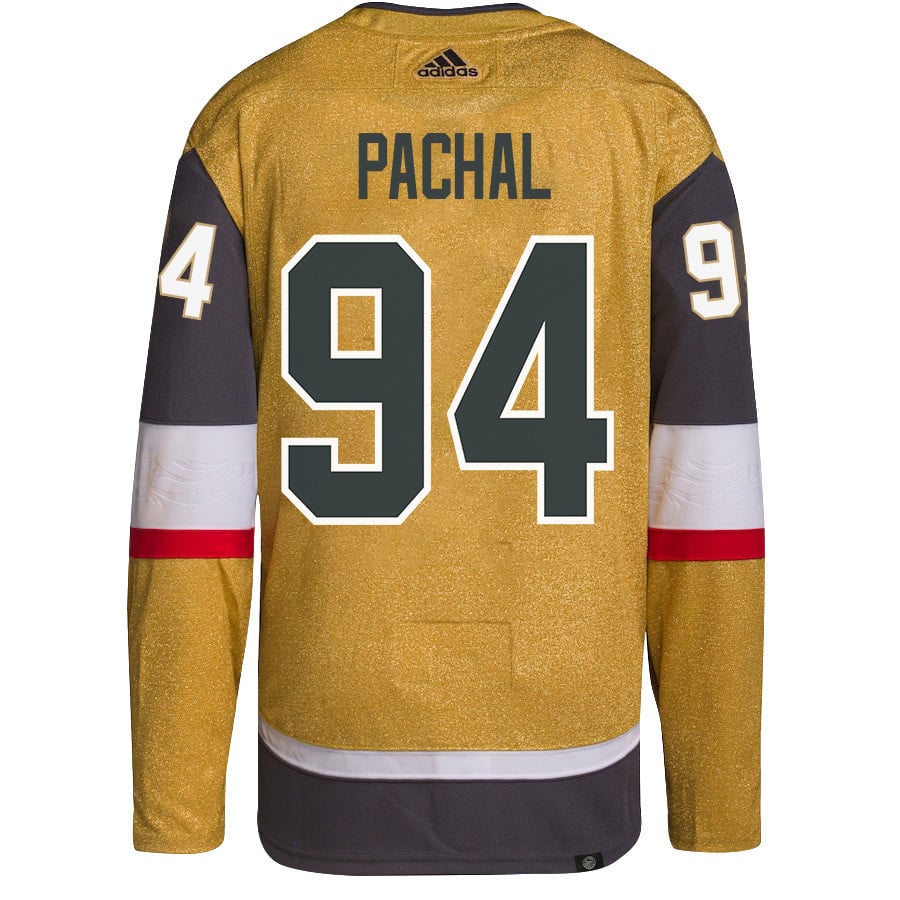 Alternative view of Brayden Pachal 94 Vegas Golden Knights Stanley Cup 2023 Final Patch Home Breakaway Men Jersey - Gold - JS507 