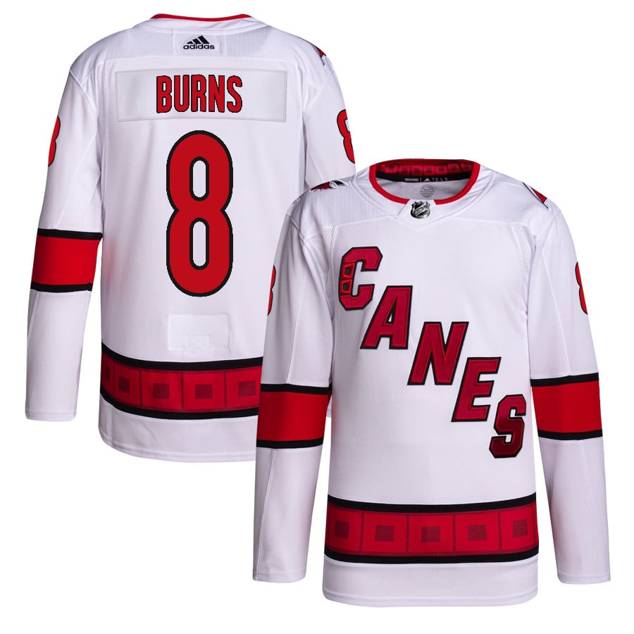 Brent Burns 8 Carolina Hurricanes Away Primegreen Jersey - Men, White - JS921 