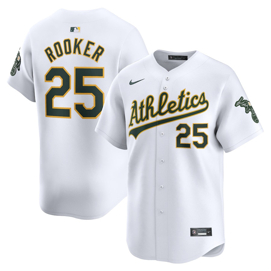 Brent Rooker 25 Oakland Athletics Home Limited Player Men Jersey - White 