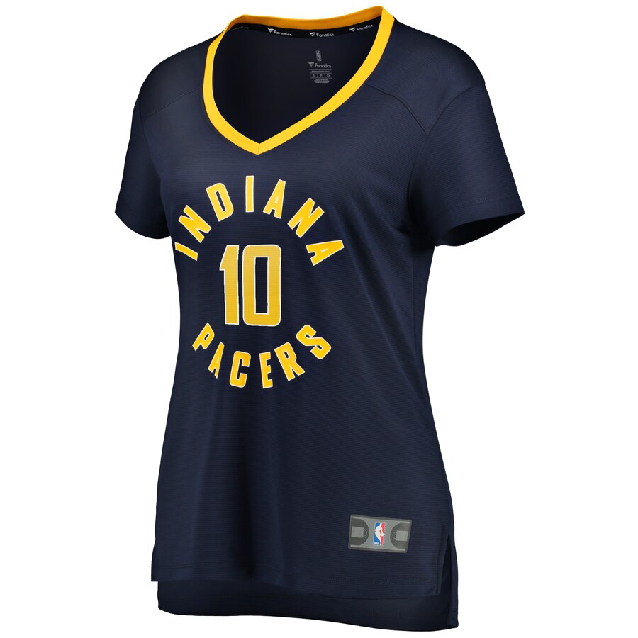 Alternative view of Brian Bowen Ii Indiana Pacers Fanatics Branded Women's Fast Break Replica Jersey Navy - Icon Edition