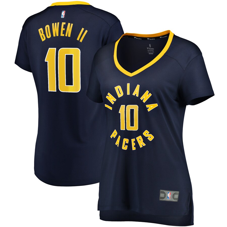 Brian Bowen Ii Indiana Pacers Fanatics Branded Women's Fast Break Replica Jersey Navy - Icon Edition
