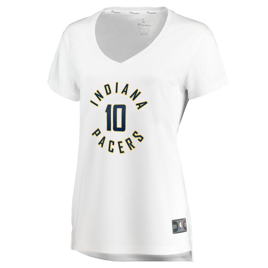 Alternative view of Brian Bowen Ii Indiana Pacers Fanatics Branded Women's Fast Break Replica Jersey White - Association Edition