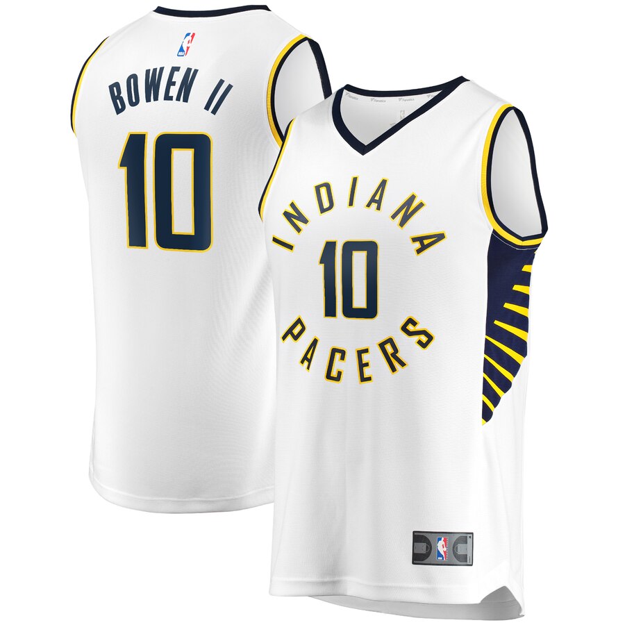 Brian Bowen Ii Indiana Pacers Fanatics Branded Youth Fast Break Replica Jersey White - Association Edition