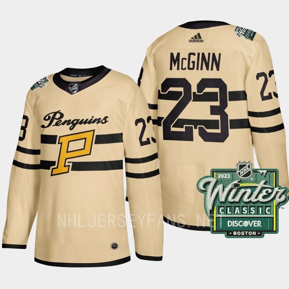 Brock McGinn 23 Pittsburgh Penguins 2023 Winter Classic Cream Jersey - JS920 