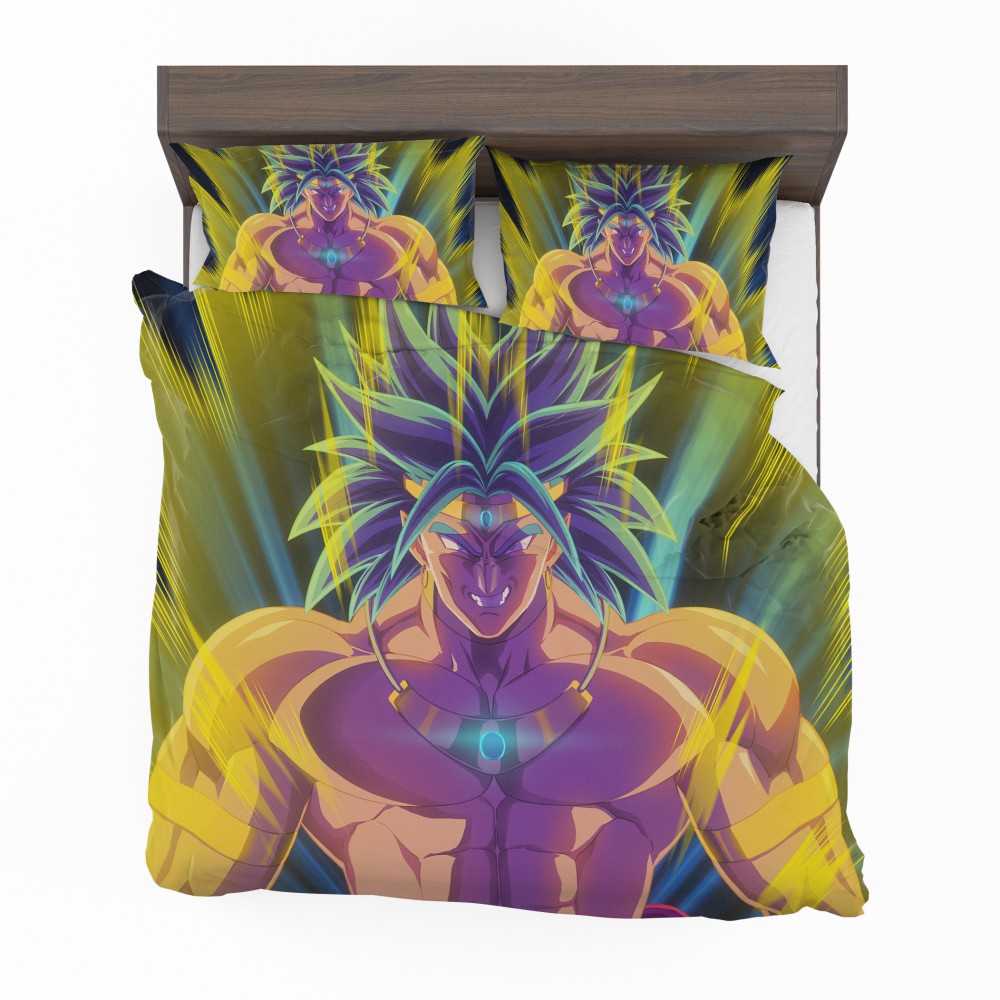 Alternative view of Broly Dragon Ball Japanese Anime Bedding Set - Custom Bedding Set