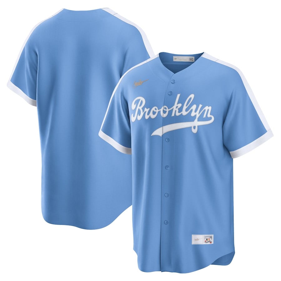 Brooklyn Dodgers Cooperstown Collection Alternate Men Jersey - Light Blue