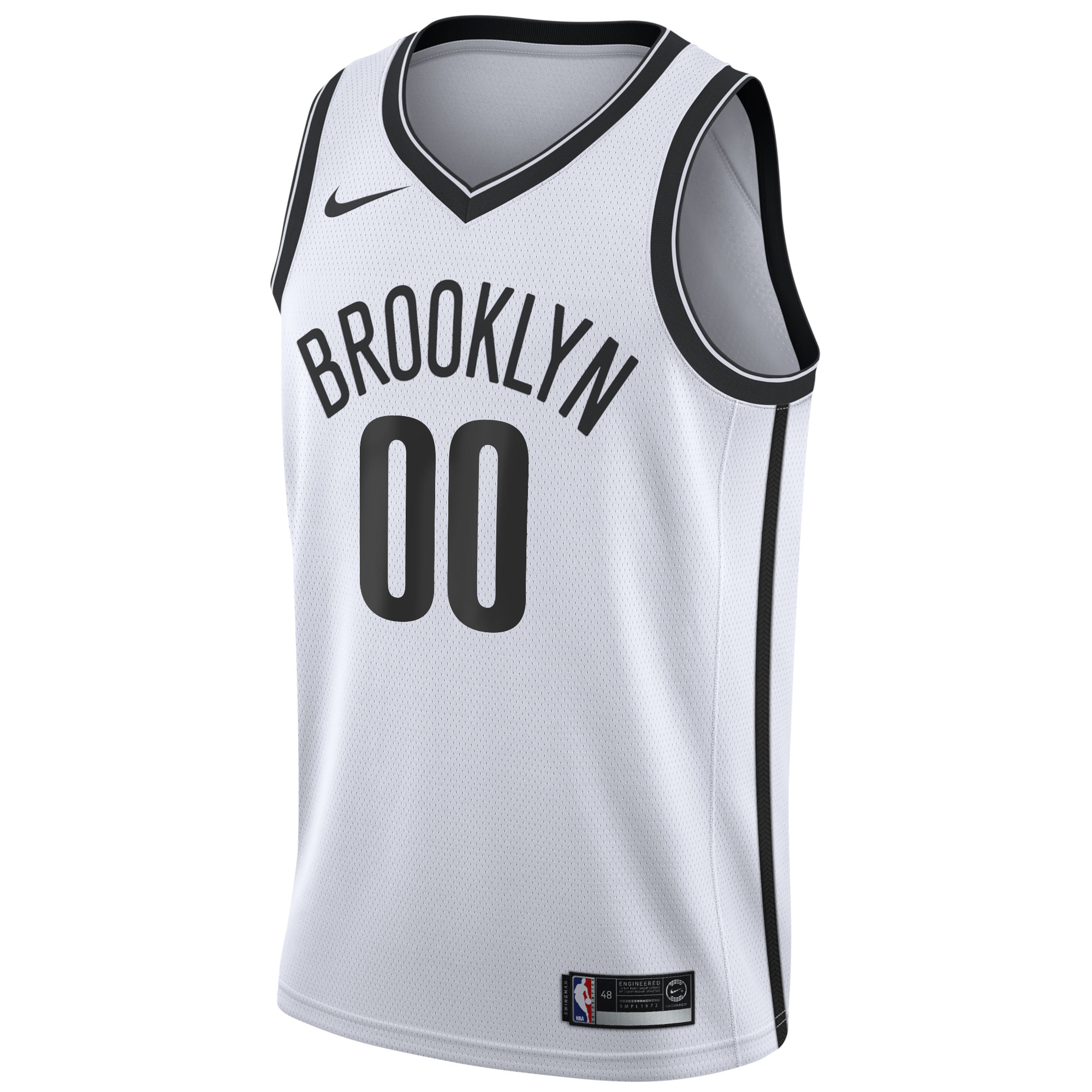 Alternative view of Brooklyn Nets 2020/21 Swingman Custom Jersey - Association Edition - White