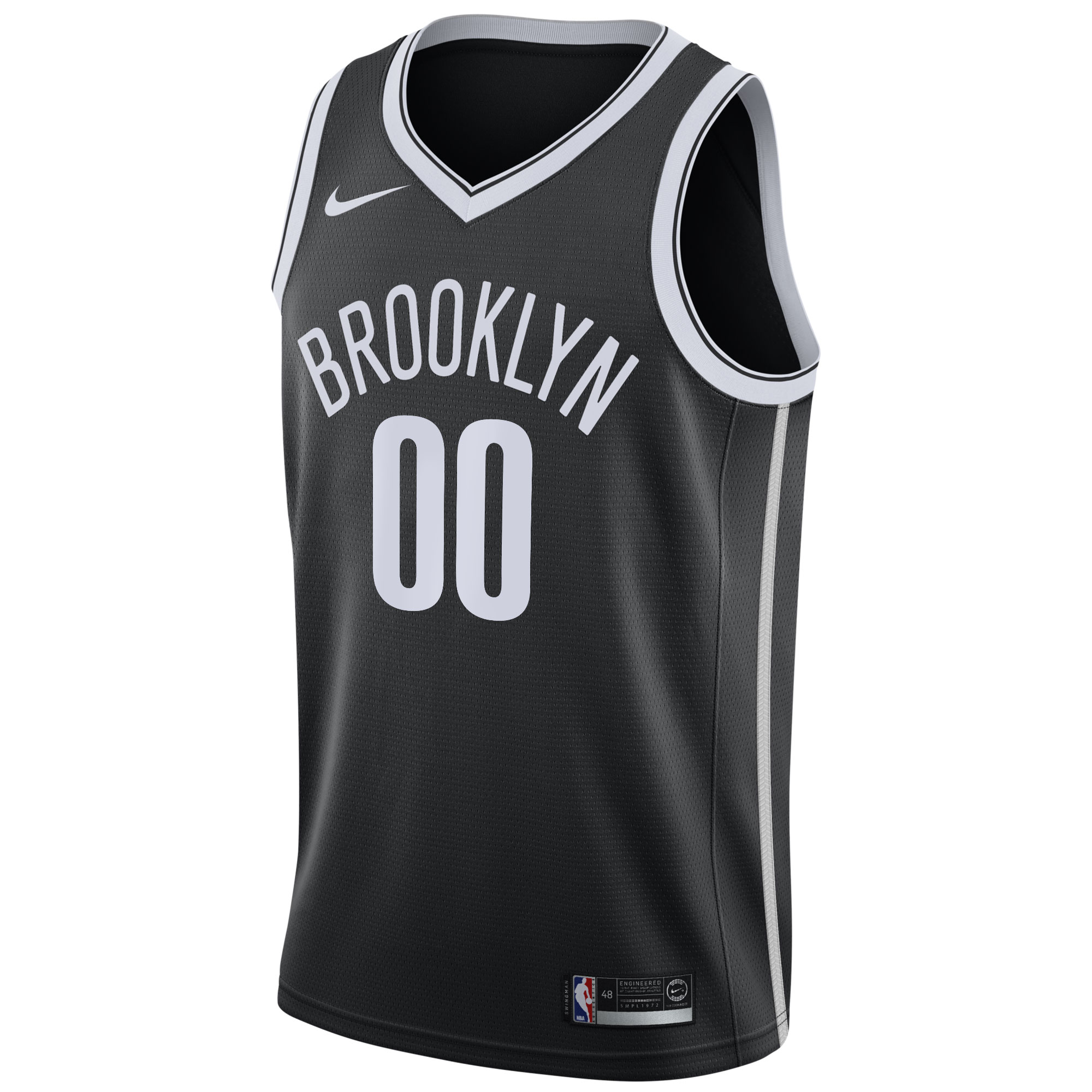 Alternative view of Brooklyn Nets 2020/21 Swingman Custom Jersey - Icon Edition - Black