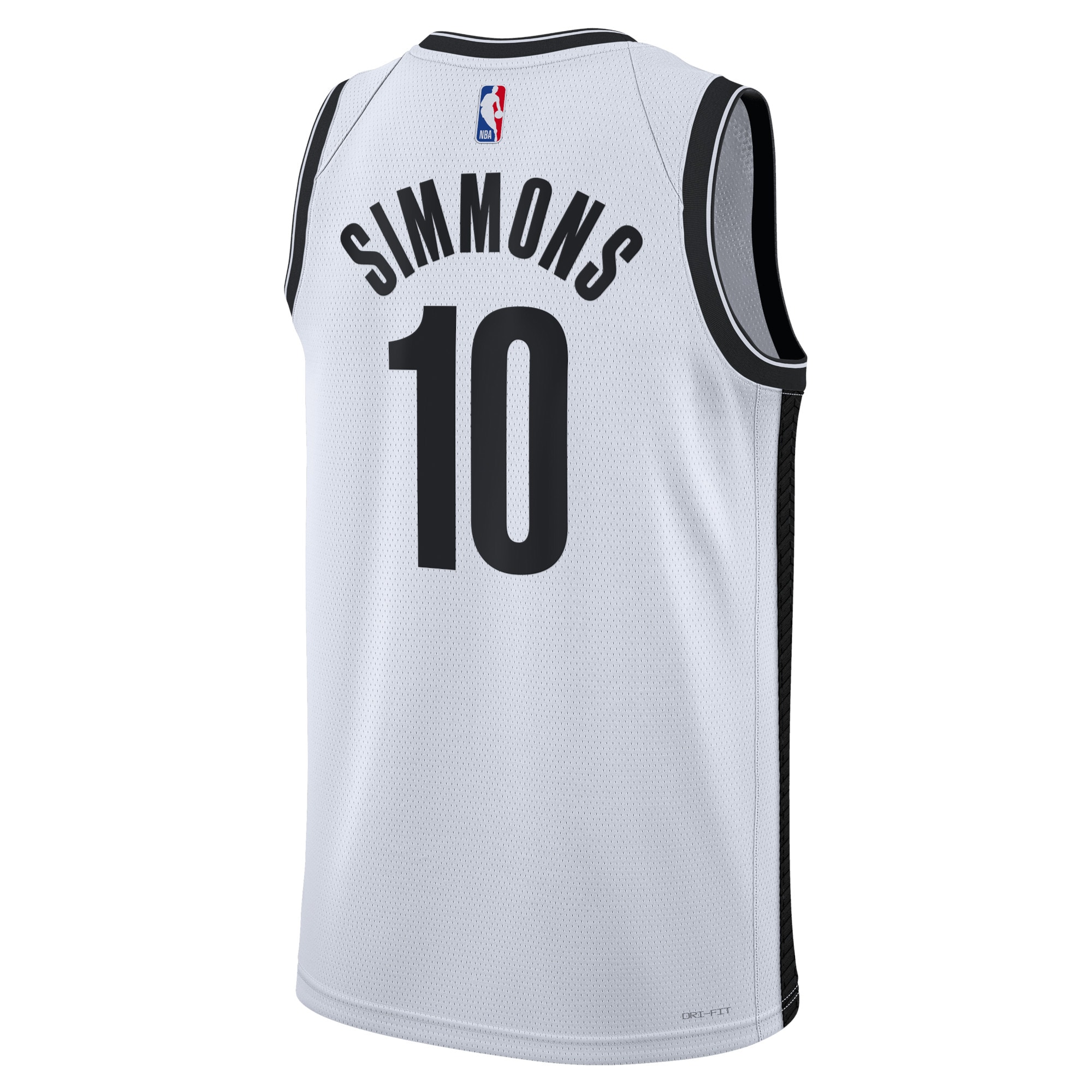 Alternative view of Brooklyn Nets Association Edition Swingman Jersey - White - Ben Simmons - Unisex - JS682 
