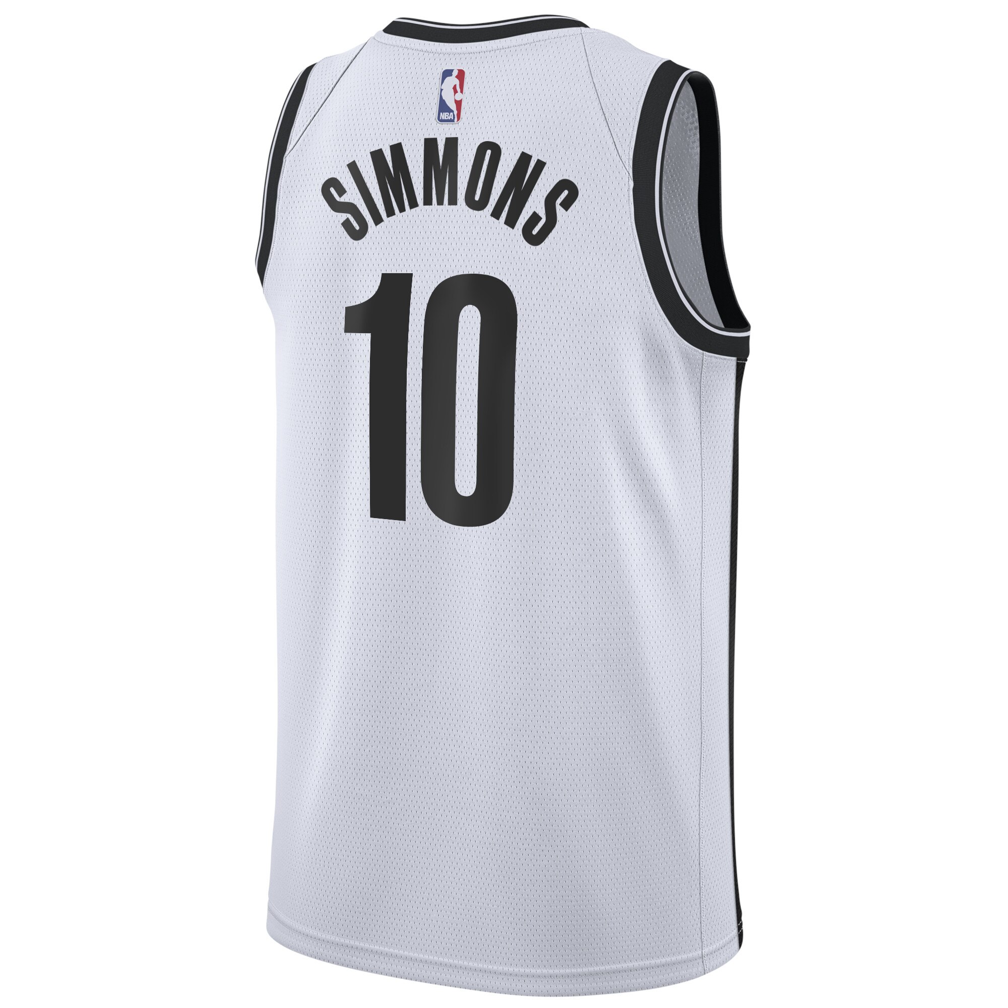 Alternative view of Brooklyn Nets Association Edition Swingman Jersey - White - Ben Simmons - Youth - JS503 