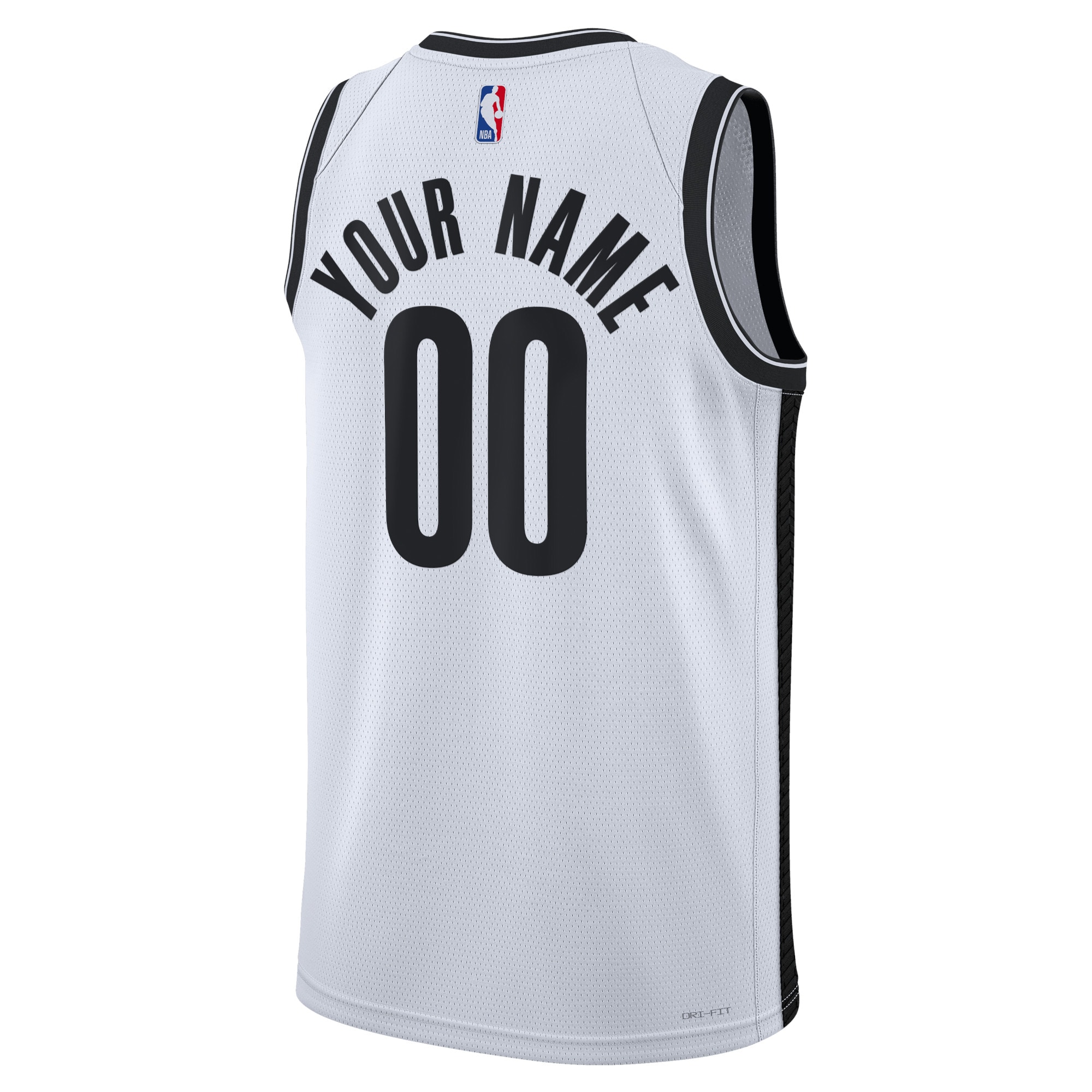 Alternative view of Brooklyn Nets Association Swingman Jersey - Custom - Unisex - JS519 